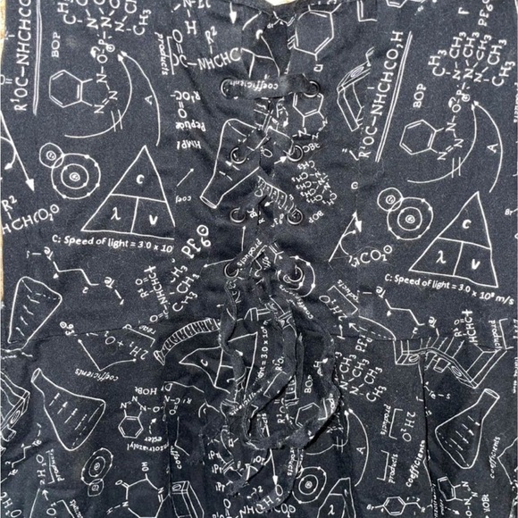 Ladies sz Medium HOT TOPIC science equations dress - Picture 2 of 3